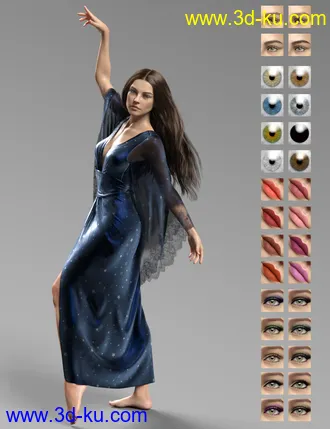 3D打印模型Moriah HD for Genesis 8 Female的图片