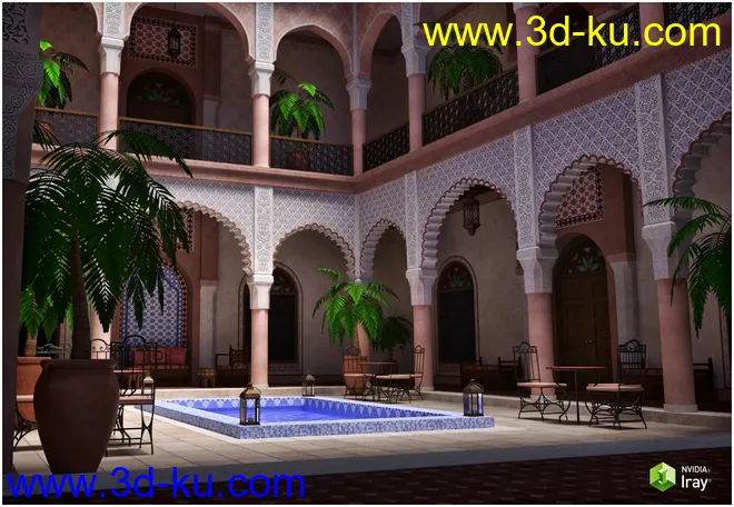 Moroccan Riad模型的图片1