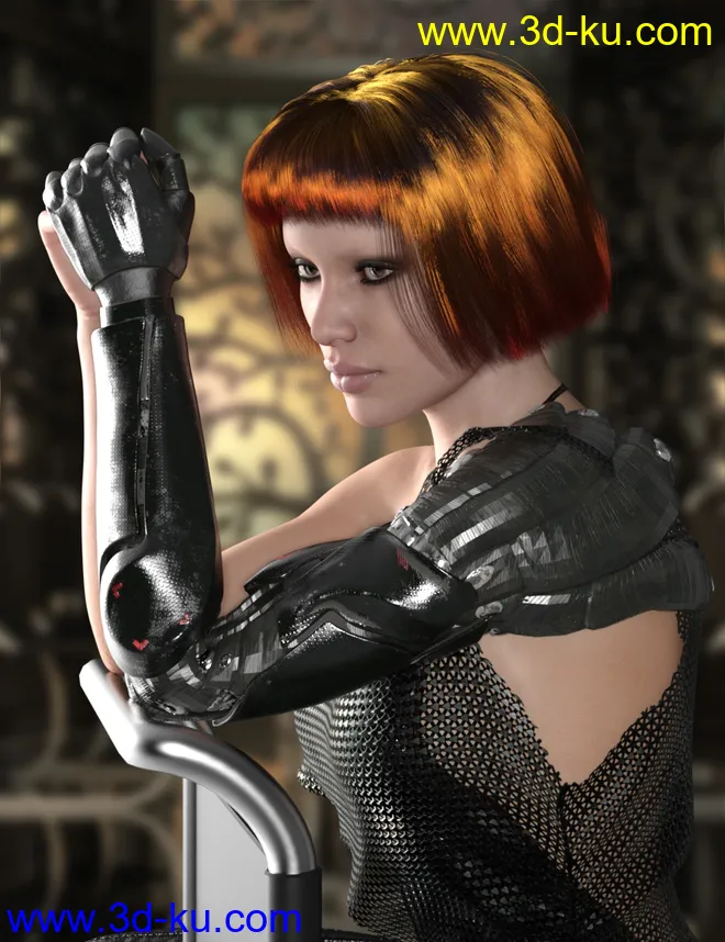 MRL dForce Bob Hair for Genesis 8 Female with Colour Mix Plus模型的图片2