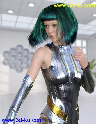 3D打印模型MRL dForce Bob Hair for Genesis 8 Female with Colour Mix Plus的图片