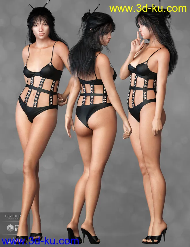 Mst KuchisakeOnna for Genesis 8 Female模型的图片6