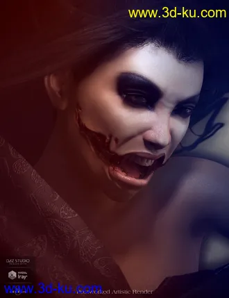 3D打印模型Mst KuchisakeOnna for Genesis 8 Female的图片