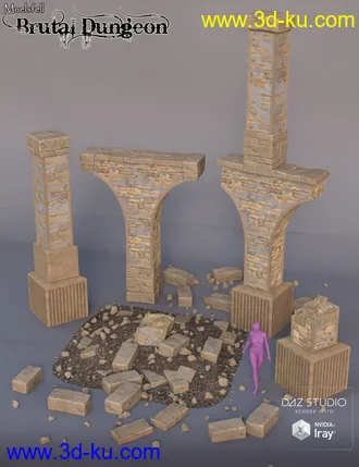3D打印模型Muelsfell Brutal Dungeon Modular Set的图片