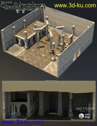 3D打印模型Muelsfell Brutal Dungeon Modular Set的图片
