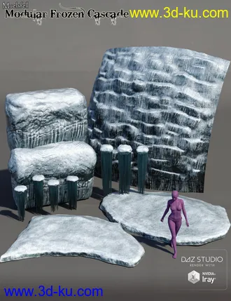3D打印模型Muelsfell Modular Frozen Cascade的图片