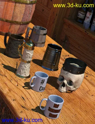 3D打印模型Mugs, Tankards, and Steins的图片