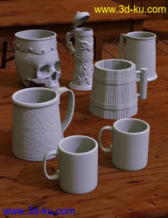 3D打印模型Mugs, Tankards, and Steins的图片