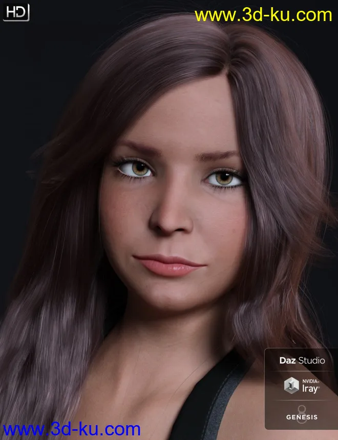 Muriela HD For Genesis 8 Female模型的图片1