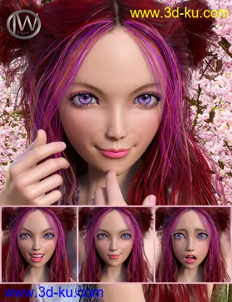 3D打印模型My Style - Expressions for Genesis 8 Female and Kanade 8的图片