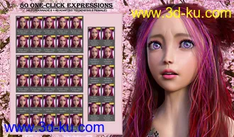 3D打印模型My Style - Expressions for Genesis 8 Female and Kanade 8的图片