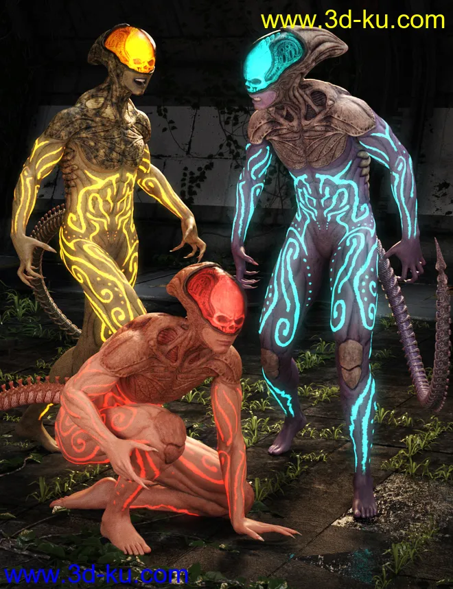 Mysterious Alien HD for Genesis 8 Male模型的图片8