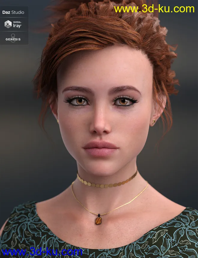 Natia for Genesis 8 Female模型的图片1