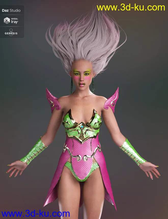 Natia for Genesis 8 Female模型的图片5