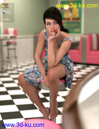 3D打印模型Natia for Genesis 8 Female的图片