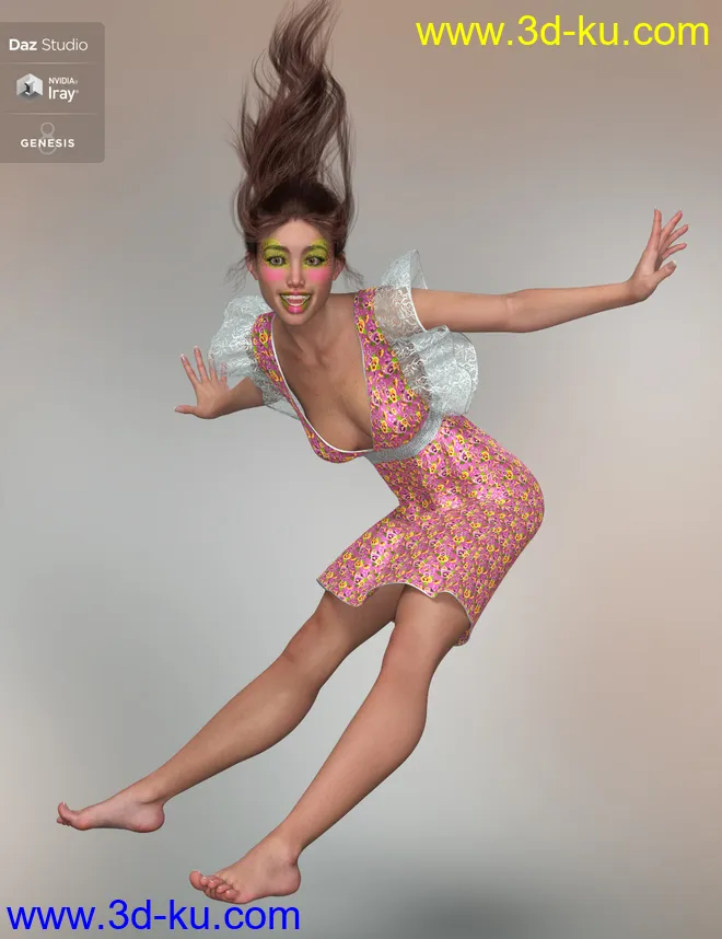 Natia for Genesis 8 Female模型的图片12