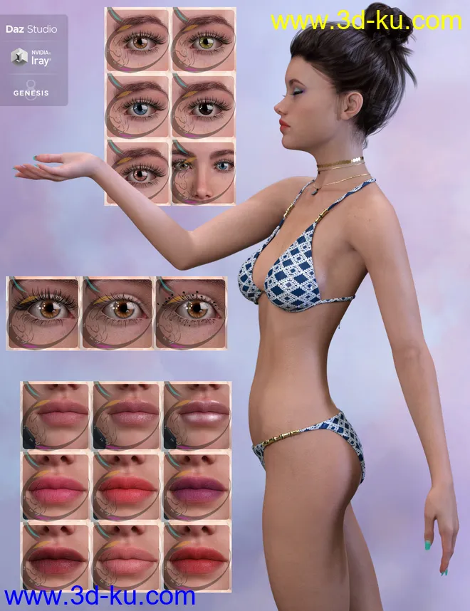 Natia for Genesis 8 Female模型的图片13