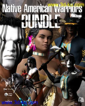3D打印模型Native American Warrior Bundle DS的图片