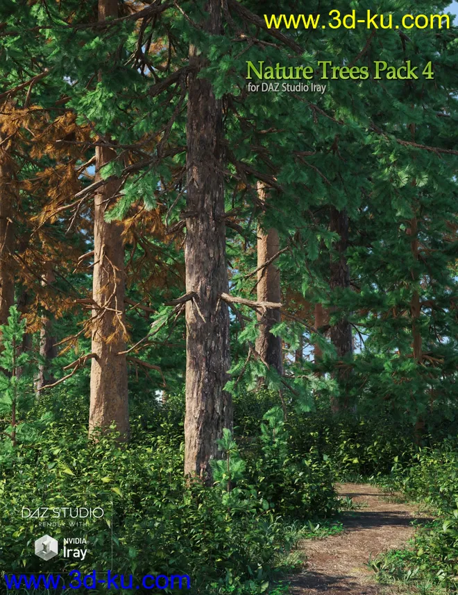 Nature Trees Pack 4模型的图片1