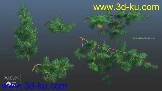 Nature Trees Pack 4模型的图片3