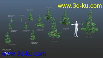 3D打印模型Nature Trees Pack 4的图片