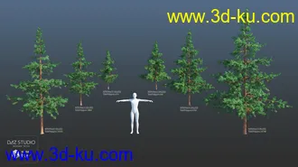 3D打印模型Nature Trees Pack 4的图片