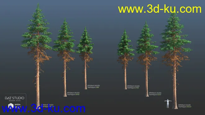 Nature Trees Pack 4模型的图片9