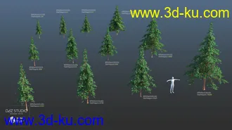 3D打印模型Nature Trees Pack 4的图片