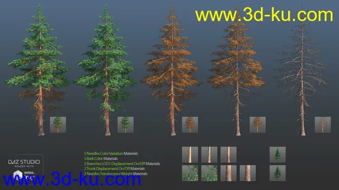 Nature Trees Pack 4模型的图片14
