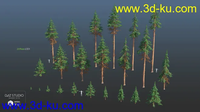 Nature Trees Pack 4模型的图片15
