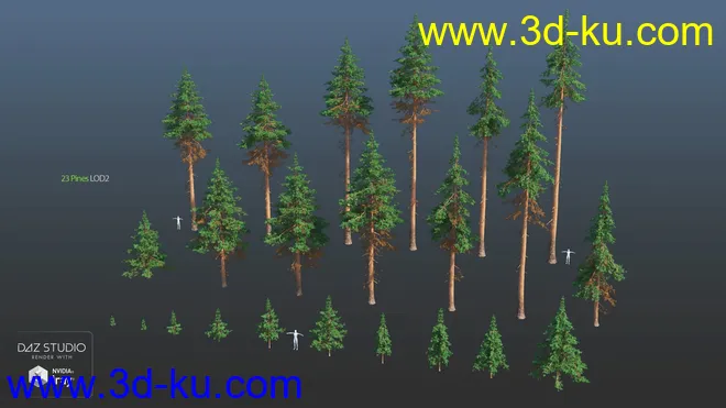 Nature Trees Pack 4模型的图片16