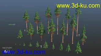 3D打印模型Nature Trees Pack 4的图片