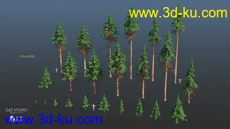 3D打印模型Nature Trees Pack 4的图片