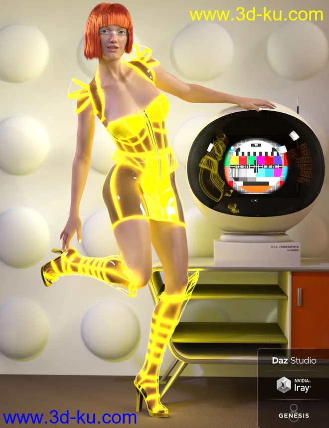Neon Dream Outfit Textures模型的图片6
