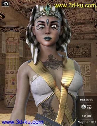 3D打印模型Nepher HD for Genesis 8 Female的图片