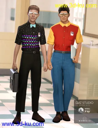 3D打印模型Nerdy Guy Outfit Textures的图片