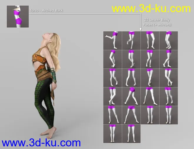 NG Build Your Own Standing Poses - Expansion Pack 1模型的图片3