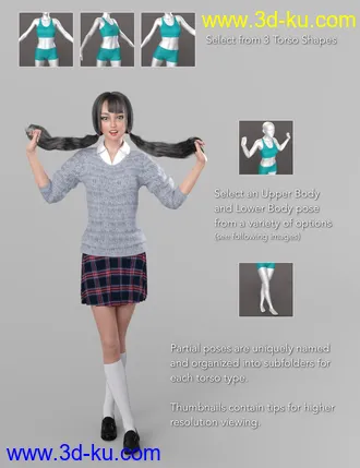 3D打印模型NG Build Your Own Standing Poses for Genesis 8 Female的图片
