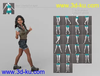 3D打印模型NG Build Your Own Standing Poses for Genesis 8 Female的图片