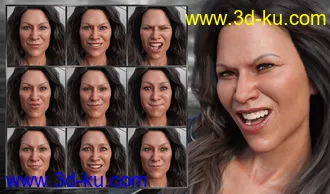 3D打印模型No Mercy - Expressions for Genesis 8 Female and Sydney 8的图片