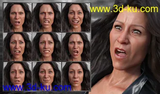 3D打印模型No Mercy - Expressions for Genesis 8 Female and Sydney 8的图片