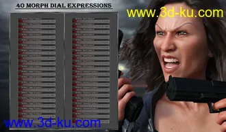 3D打印模型No Mercy - Expressions for Genesis 8 Female and Sydney 8的图片