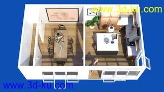 3D打印模型Nostalgic Kitchen的图片