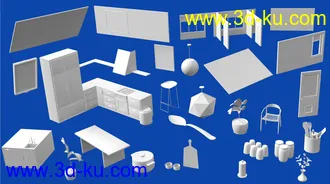 3D打印模型Nostalgic Kitchen的图片
