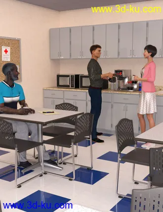 3D打印模型Office Break Room的图片