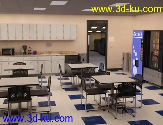 3D打印模型Office Break Room的图片
