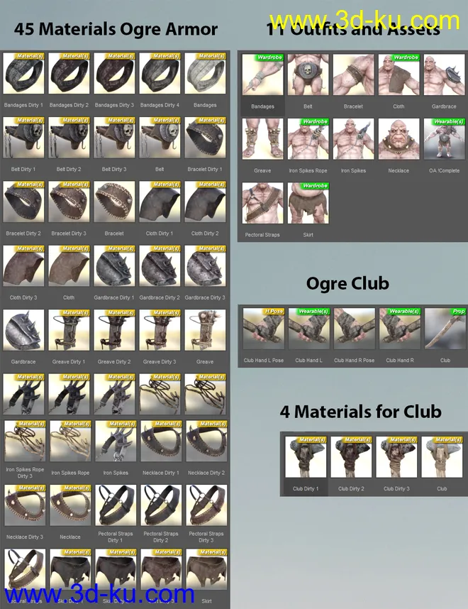 Ogre Armor for Ogre HD模型的图片7