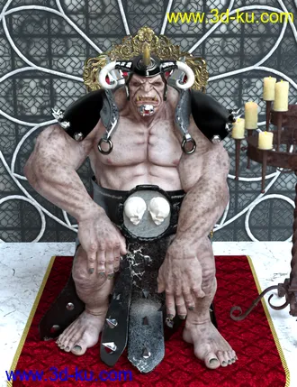 3D打印模型Ogre Poses for Genesis 8 Ogre HD的图片