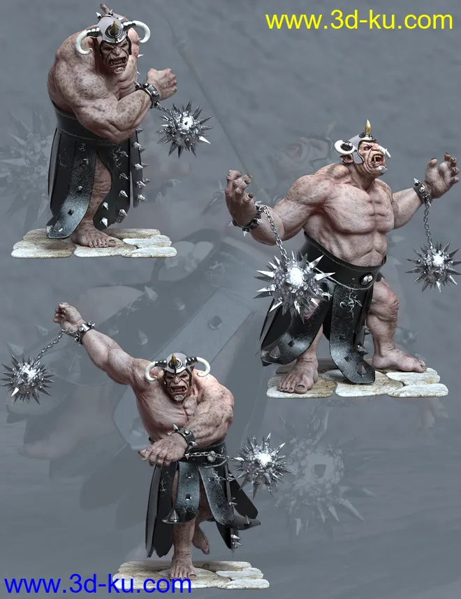 Ogre Poses for Genesis 8 Ogre HD模型的图片3
