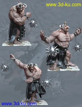 3D打印模型Ogre Poses for Genesis 8 Ogre HD的图片
