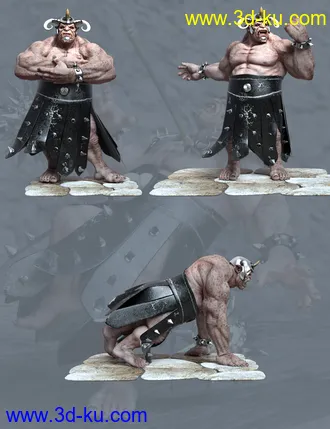 3D打印模型Ogre Poses for Genesis 8 Ogre HD的图片